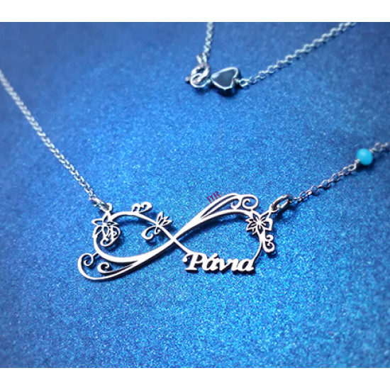 Infinity 4 name on sale necklace